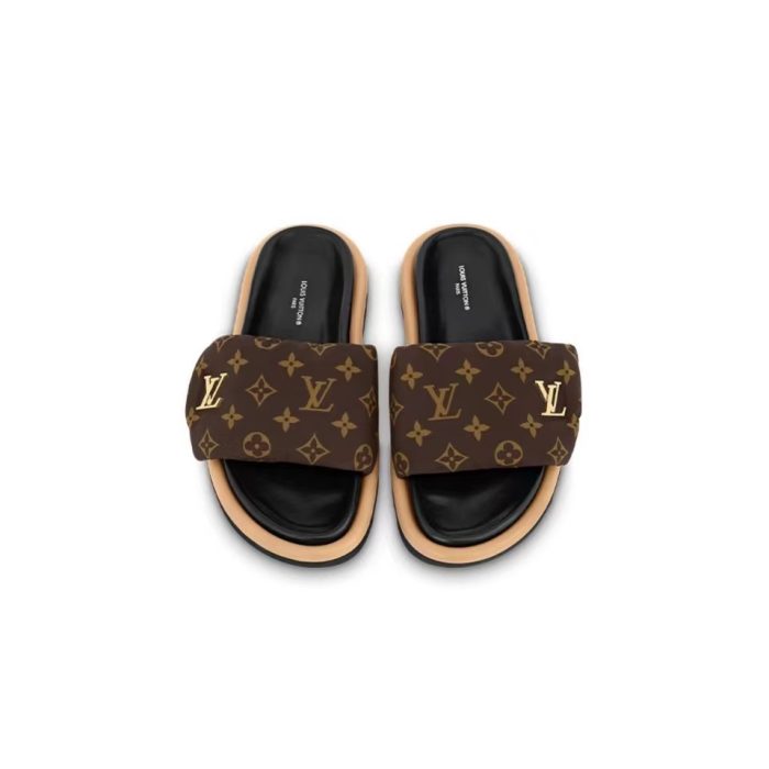 Louis Vuitton LV Pollow Nylon Velcro Slide Sandal(Perfect Replica) - Image 3