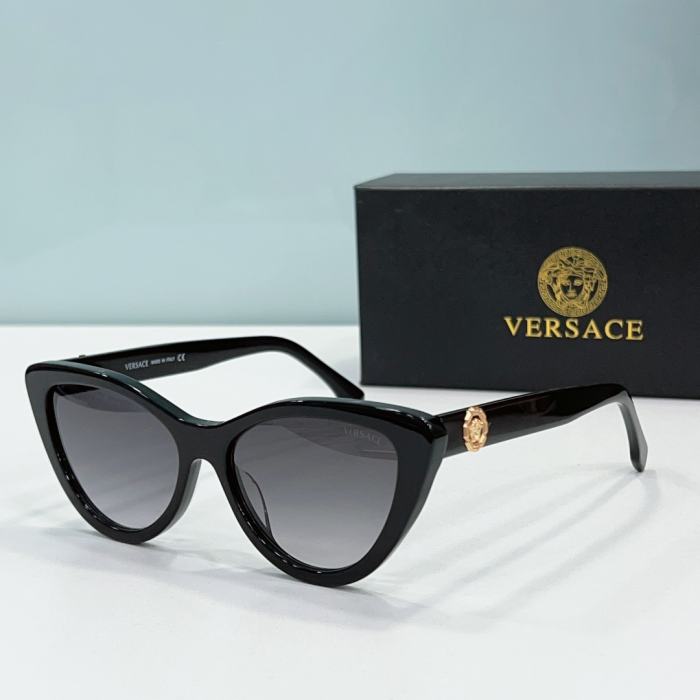 Versace Mirror leg Logo Cat-eye Sunglasses Top Quality(Perfect Replica) - Image 2