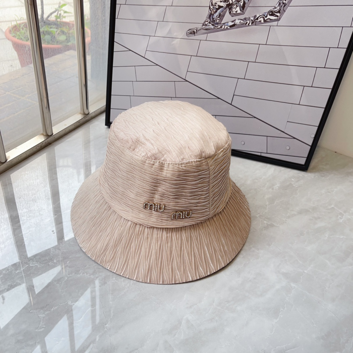 Miu Miu Textured Fisherman's Hat Sunhat (Perfect Replica)