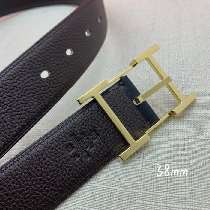 Hermes H Belt Buckle & Reversible Black For Women, Women Belt 380MM - Image 3