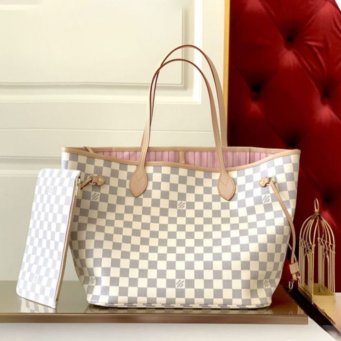 Louis Vuitton LV Neverfull Monogram Damier MM&GM N41357 (Perfect Replica) - Image 5