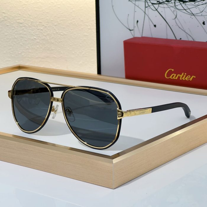 Cartier Aviator Metal Sunglasses Top quality (Perfect Replica) - Image 2