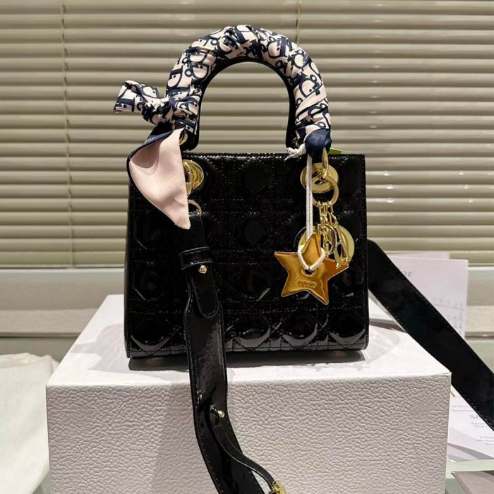 Dior Small Lady Bag - Lacquered Calfskin (Perfect Replica)