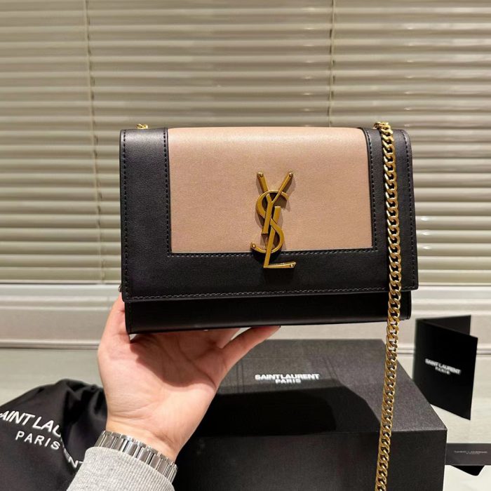 Saint Laurent YSL Kate Splicing leather Shouder Bag (Perfect Replica)