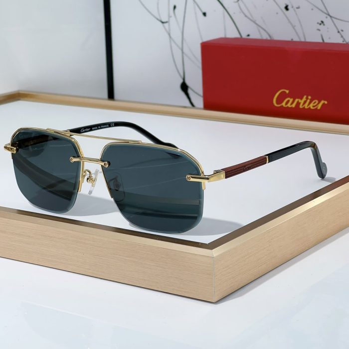 Cartier Metal Color Matching Mirror Legs Sunglasses Top quality (Perfect Replica)