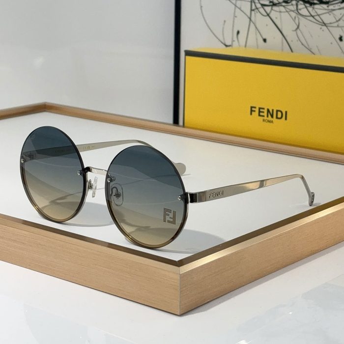 Fendi Lightweight Round Sunglasses Top quality (Perfect Replica) - Image 5