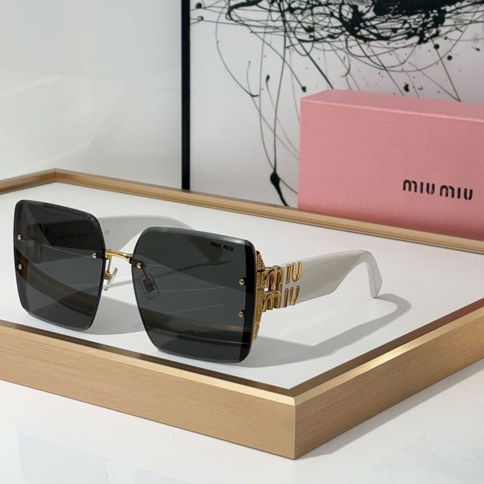 MIU MIU Mirror leg Logo Decoration Sunglasses Top quality (Perfect Replica) - Image 6