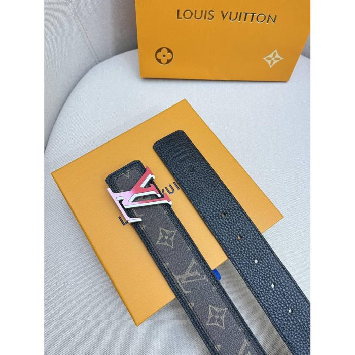 Lv Fade LOGO Calfskin Men's Belt - Image 7