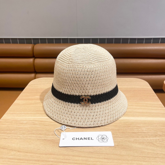 Chanel Knitted Hollow Breathable Fisherman's Hat Sunhat (Perfect Replica) - Image 2