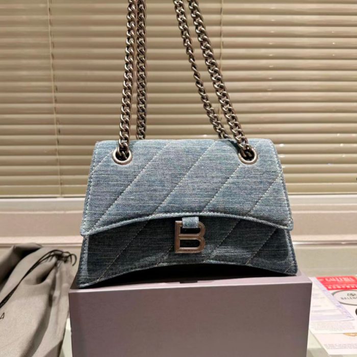 Balenciaga Crush Quilted Denim Bag(Perfect Replica) - Image 4