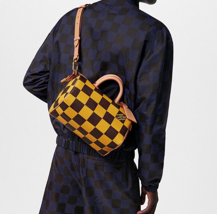 Louis Vuitton LV Speedy 25 Checkerboard Shoulder Bag Handbag (Perfect Replica) - Image 3