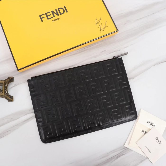 FENDI Printed Canvas Clutch (Perfect Replica) - Image 7