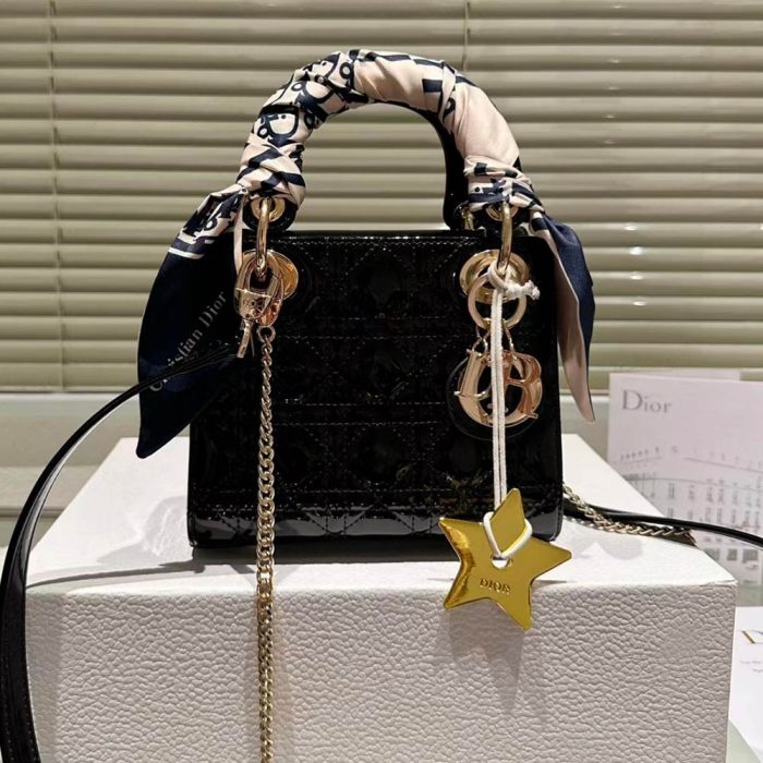 Dior Mini Lady Bag - Lacquered Calfskin (Perfect Replica)