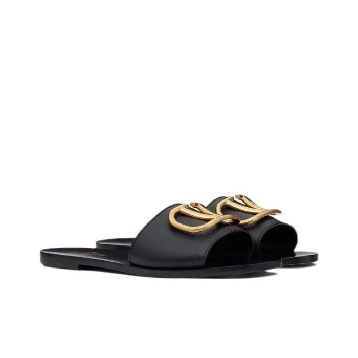 Valentino Leather Casual Fashion Flip-Flops Slide Sandal(Perfect Replica) - Image 2