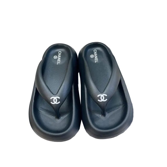 Chanel Thick-soled Beach Flip-flops Slide Sandal (Perfect Replica) - Image 2