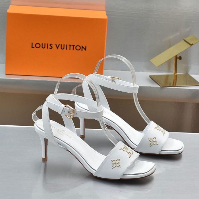 Louis Vuitton LV Leather Pin Buckle Slide Sandal (Perfect Replica) - Image 2