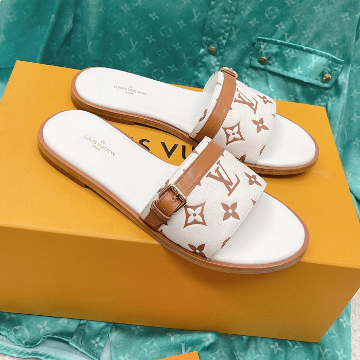 Louis Vuitton LV Comfortable Flat Slippers Slide Sandal (Perfect Replica) - Image 3