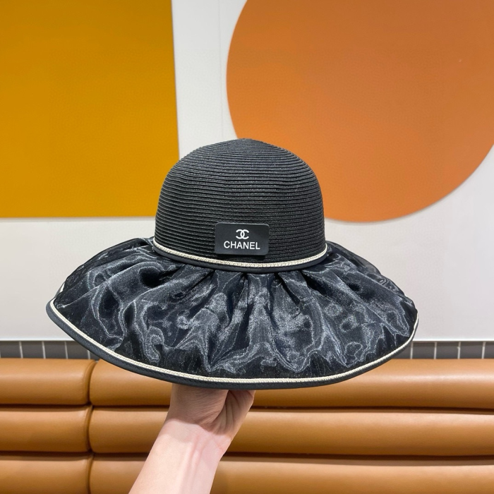 Chanel Bow With Large Brim And Small Face Visor Sunhat (Perfect Replica) - Image 3