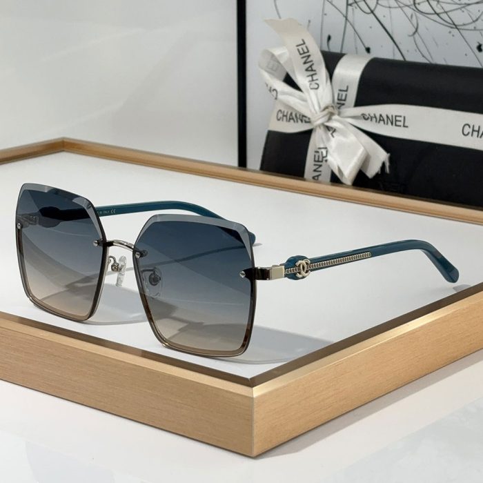 Chanel Fashion half Frame Sunglasses Top quality (Perfect Replica) - Image 4