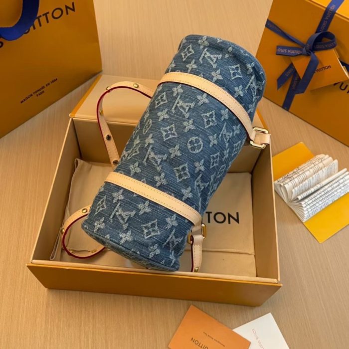 Louis Vuitton LV PAPILLON Denim Handbag(Perfect Replica) - Image 5