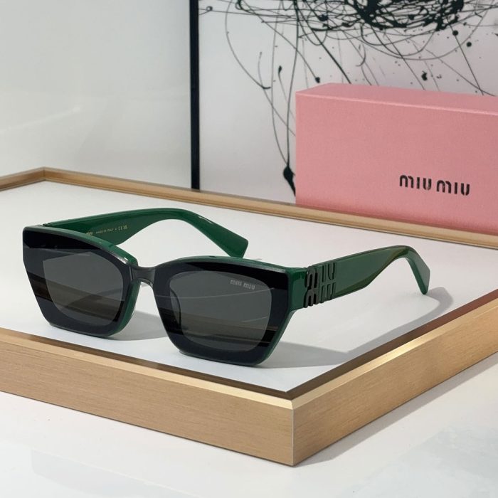 MIU MIU The Hollow Logo of the Mirror leg Sunglasses Top quality (Perfect Replica) - Image 2