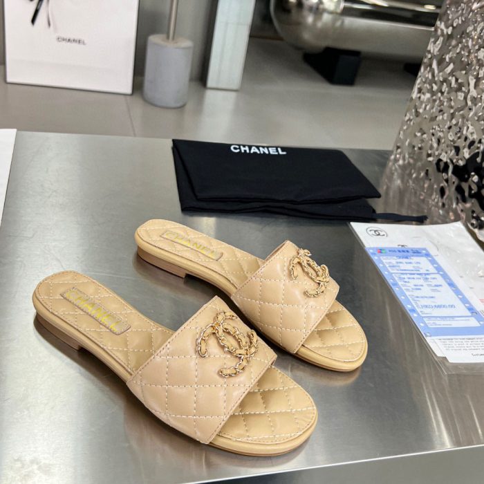 Chanel Fashion Flat Sandals Slide(Perfect Replica)