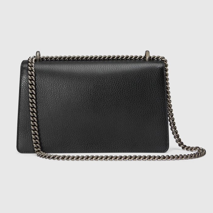 Gucci DIONYSUS GG Black Leather Small Shoulder Bag - Image 3