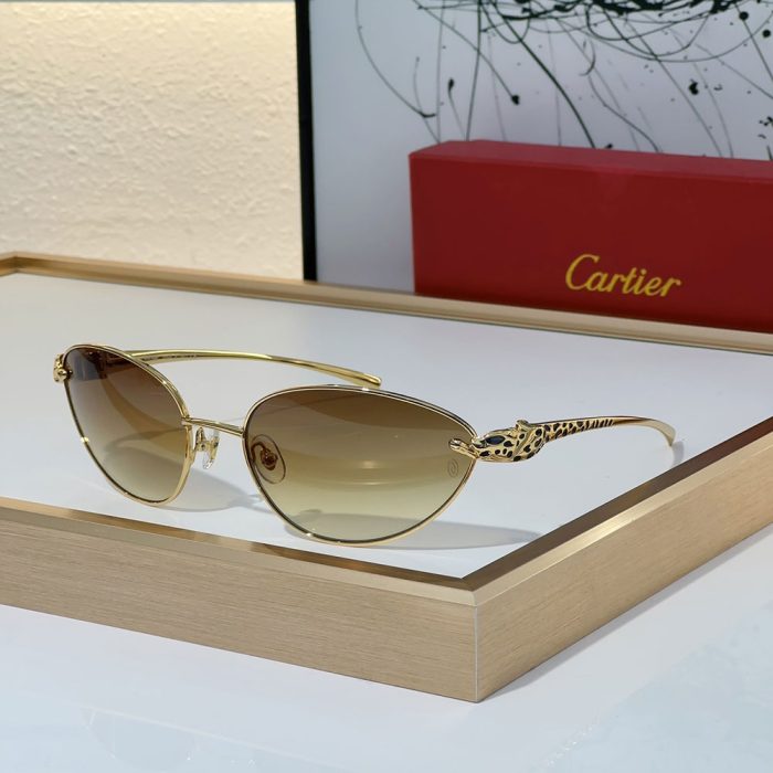 Cartier Metal Cutout Frame Sunglasses Top quality (Perfect Replica) - Image 6