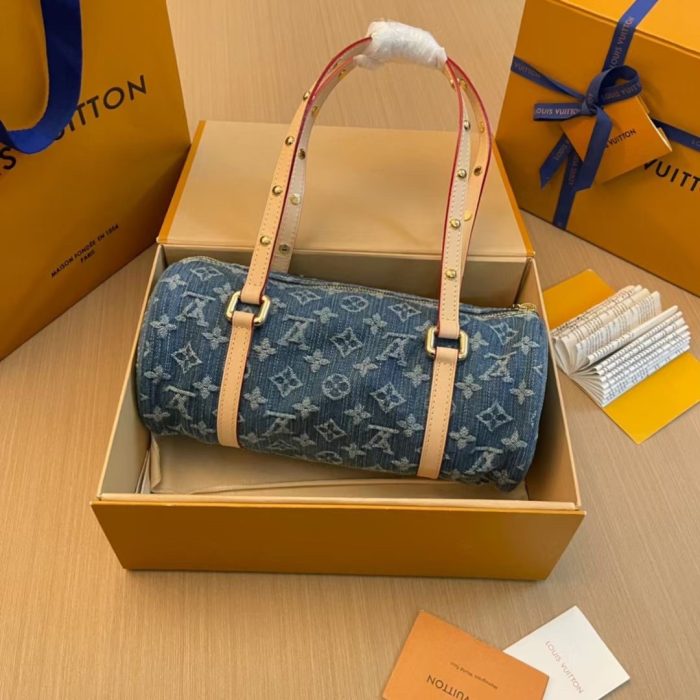 Louis Vuitton LV PAPILLON Denim Handbag(Perfect Replica) - Image 3