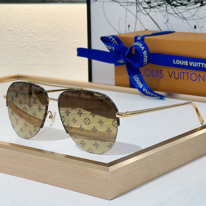 Louis Vuitton LV Frame Logo sunglasses Top quality (Perfect Replica) - Image 6