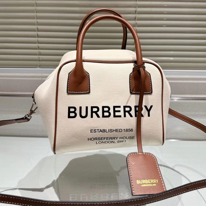 Burberry Bowling Handbag Bag Small(Perfect Replica)