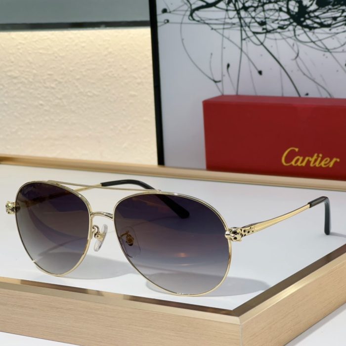 Cartier Metal frame Sunglasses Top quality (Perfect Replica)