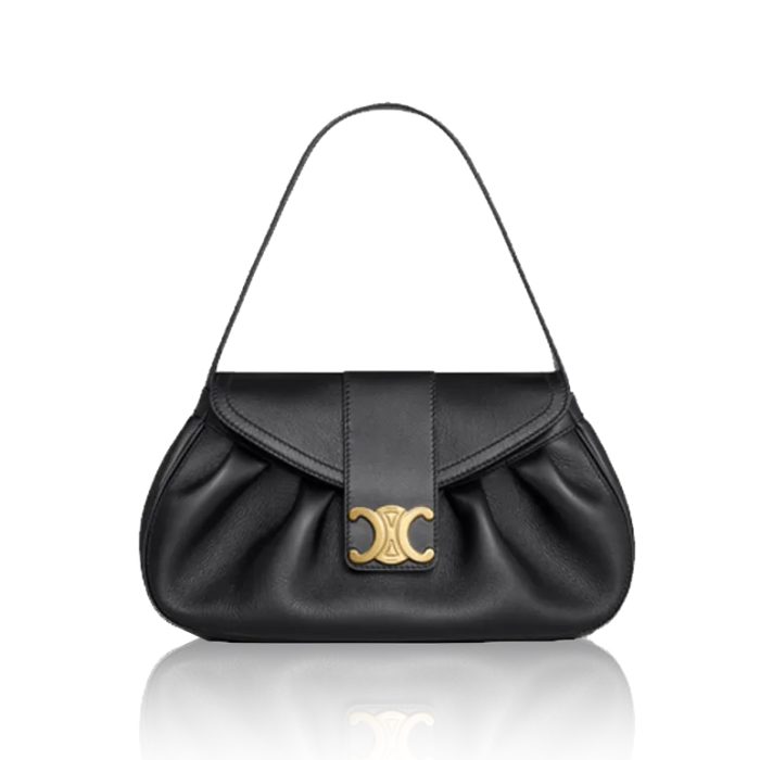 Celine Pebbled Leather Shoulder Bag (Perfect Replica) - Image 2