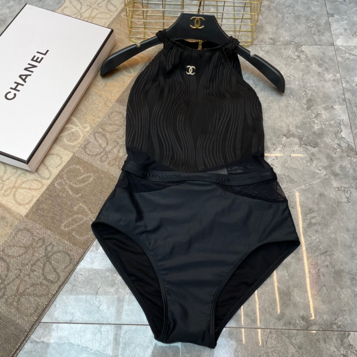 Chanel One-piece Swimsuit With Logo Swimwear(Perfect Replica) - Image 2