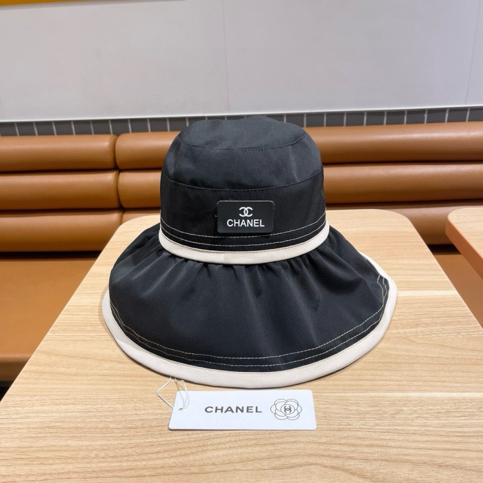 Chanel Big Hat Full Face UV Protection Fisherman's Hat Sunhat (Perfect Replica)