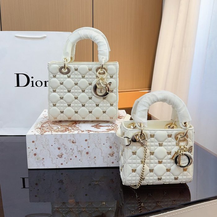 Dior Lady Dior Butterfly Rivet Bags (Perfect Replica) - Image 5