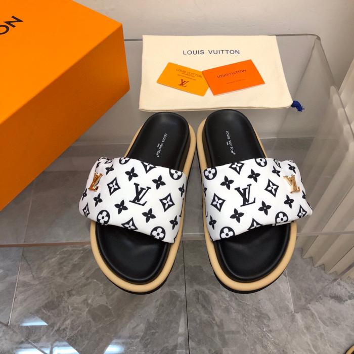 Louis Vuitton LV Pollow Nylon Velcro Slide Sandal(Perfect Replica) - Image 5