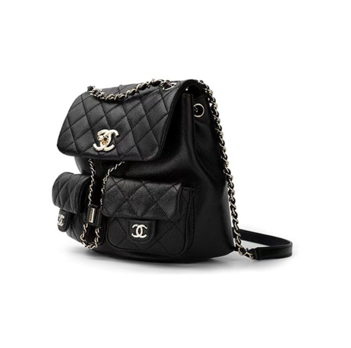 Chanel Caviar Double Pocket Backpack (Replica) - Image 3