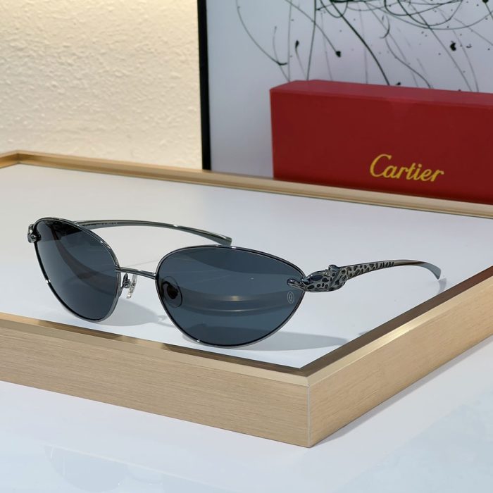 Cartier Metal Cutout Frame Sunglasses Top quality (Perfect Replica) - Image 2