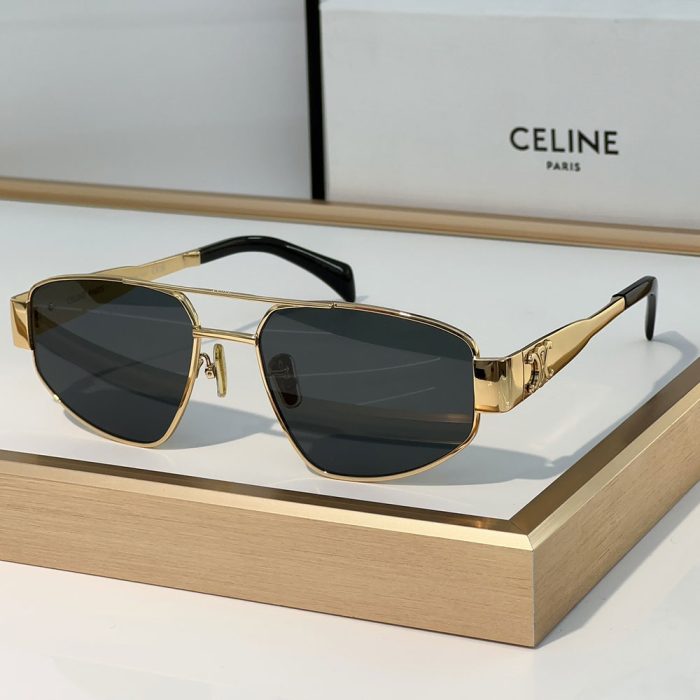 Celine Metal logo Pattern sunglasses Top quality (Perfect Replica) - Image 6