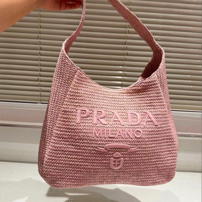 Prada Crochet Handbag Tote Bag - Image 4