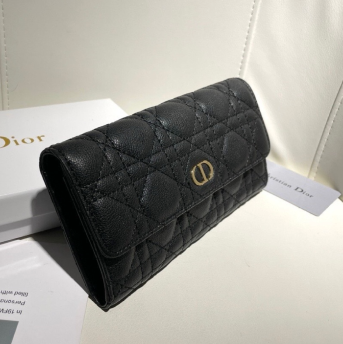 Dior Caro Long Wallet(Perfect Replica)