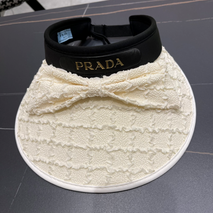 Prada Small Fragrance Sunscreen Hat Sunhat (Perfect Replica)