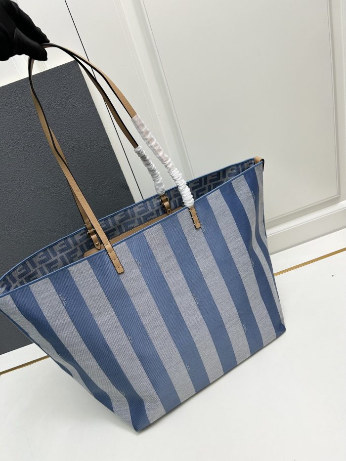 FendiReversible shopper in Pequin striped Bag (Perfect Replica)