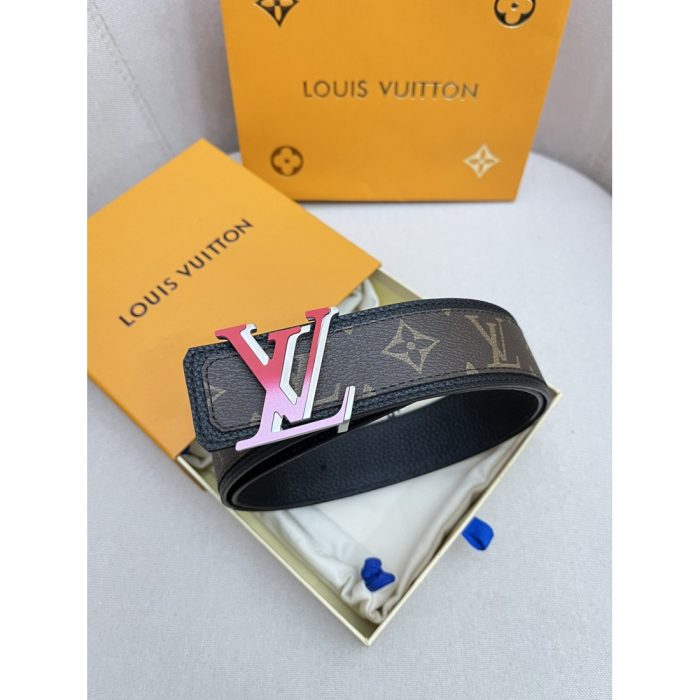 Lv Fade LOGO Calfskin Men's Belt