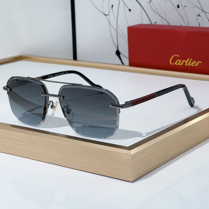 Cartier Metal Color Matching Mirror Legs Sunglasses Top quality (Perfect Replica) - Image 6