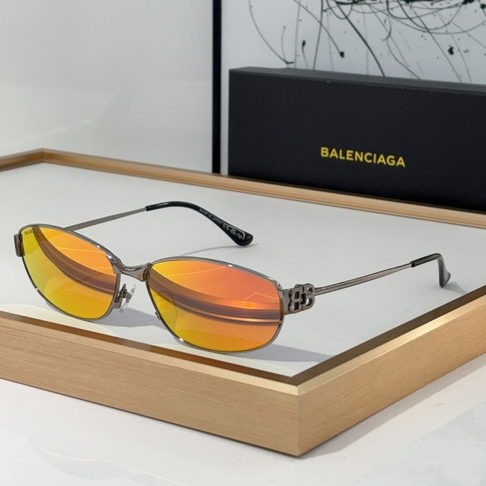 Balenciaga Metal Mirror leg hollowed Out B Letter Logo sunglasses Top quality (Perfect Replica) - Image 5