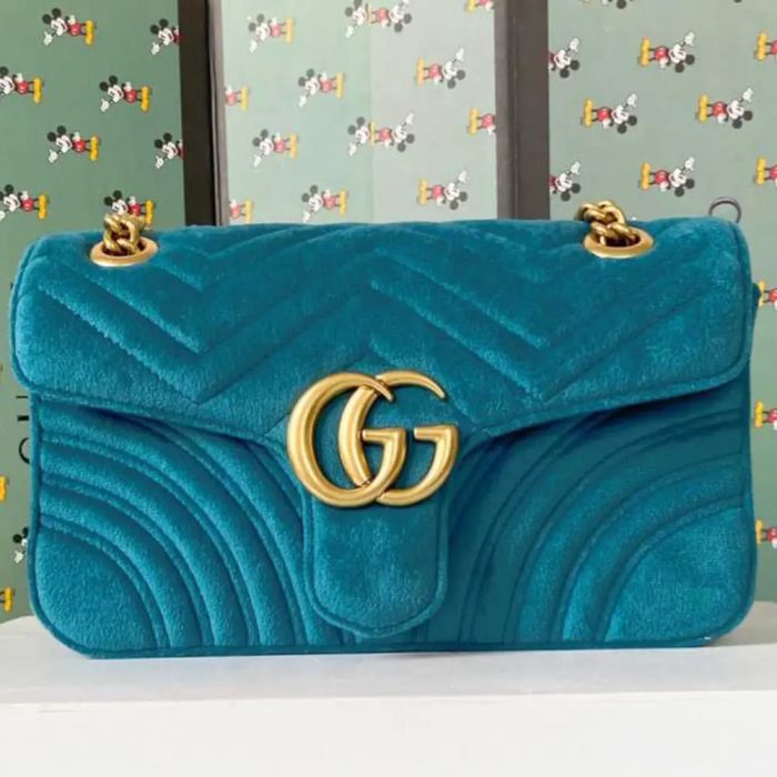 Gucci GG Marmont Velvet Small(Perfect Replica) - Image 6