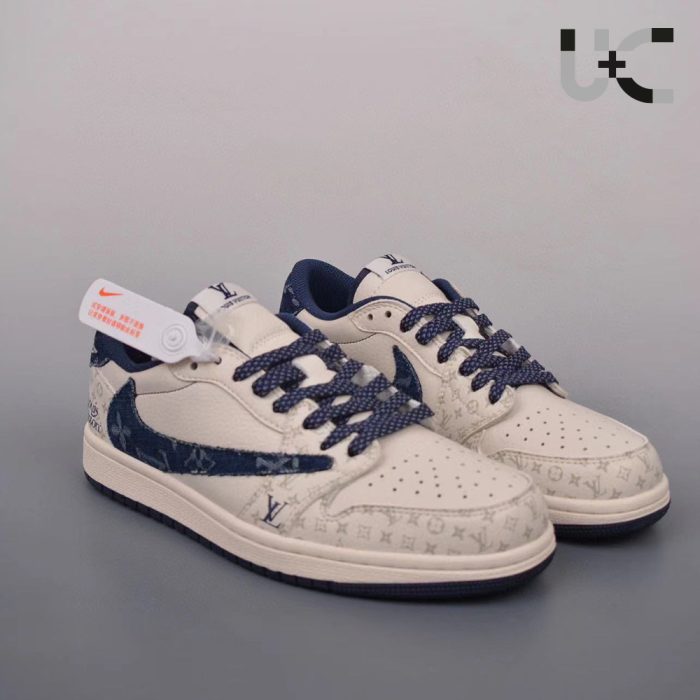 Fragment x TS x LV x Nike Air Jordan 1 Low(Perfect Replica) - Image 9