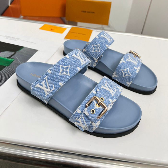 Louis Vuitton LV Bom Dia Fashion Flip-flops Slide Sandal (Perfect Replica)